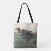 Audubon Zwarte Zwartkop Print: Vintage Kust Eend Tote Bag (Achterkant)