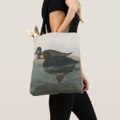 Audubon Zwarte Zwartkop Print: Vintage Kust Eend Tote Bag (Dichtbij)