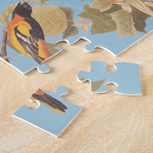 Audubon's Baltimore Oriole Trio Legpuzzel (Zijkant)