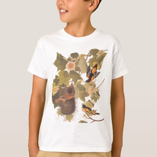 Audubon's Baltimore Oriole Trio T-shirt (Voorkant)