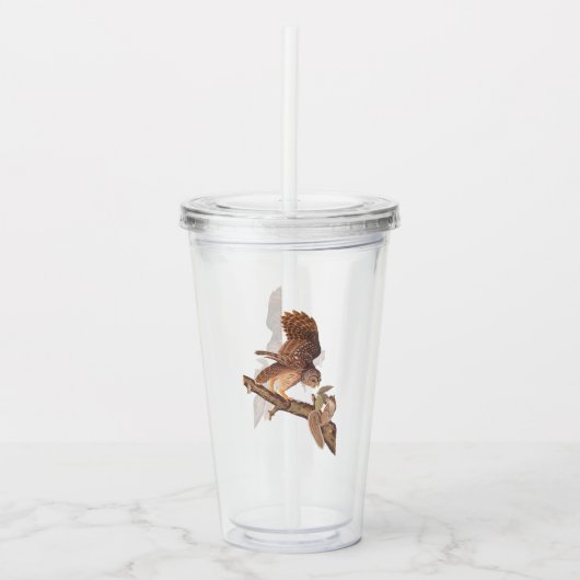 Audubon's Barred Owl and Squirrel Odd Friends Acryl Drinkbeker (Voorkant)