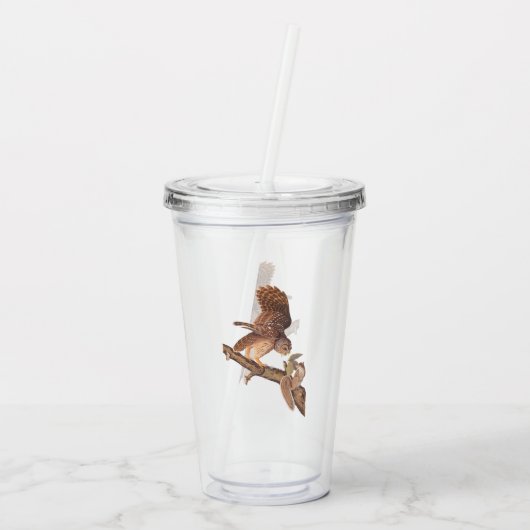 Audubon's Barred Owl and Squirrel Odd Friends Acryl Drinkbeker (Achterkant)