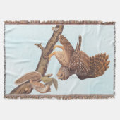 Audubon's Barred Owl and Squirrel Odd Friends Deken (Voorkant)