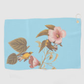 Audubon's blauw-Winged gele koningszong Golfhanddoek (Horizontaal)