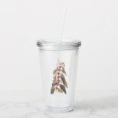 Audubon's  Blauwe Groene Warbler Zong Bird Acryl Drinkbeker (Achterkant)