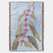 Audubon's  Blauwe Groene Warbler Zong Bird Deken (Voorkant Verticaal)