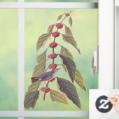 Audubon's  Blauwe Groene Warbler Zong Bird Raamsticker (Huis)