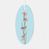 Audubon's Blue Yellowback Warbler Birds Metalen Ornament (Voorkant links)