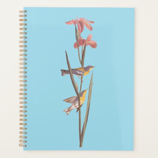 Audubon's Blue Yellowback Warbler Birds Planner (Voorkant)