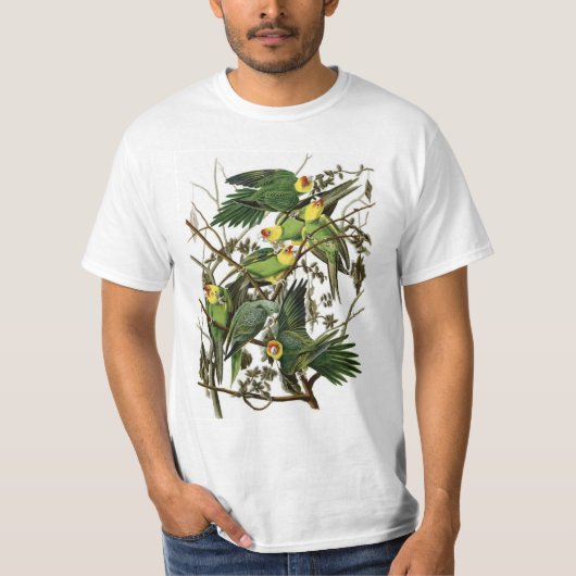 Audubon's Carolina Parakeets T-shirt (Voorkant)