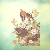 Audubon's Carolina Turtle Dove Raamsticker (Vel 3)
