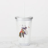 Audubon's Cerulean Warbler vogels met Beer Berries Acryl Drinkbeker (Voorkant)