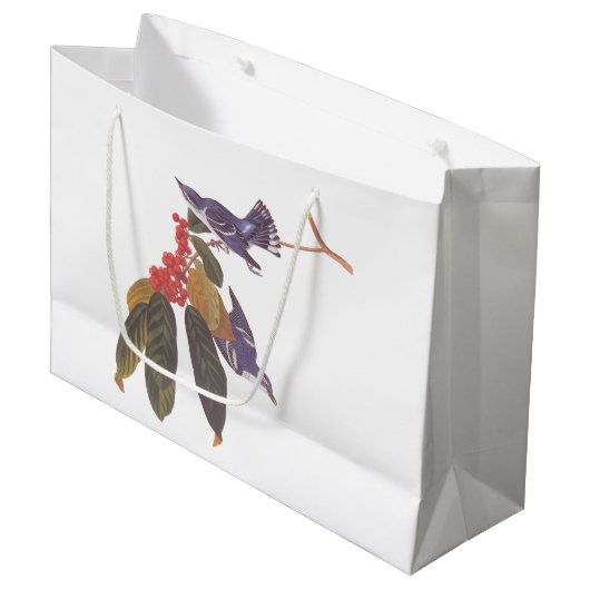 Audubon's Cerulean Warbler vogels met Beer Berries Groot Cadeauzakje (Voorkant Gekanteld)