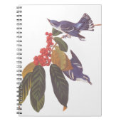 Audubon's Cerulean Warbler vogels met Beer Berries Notitieboek (Voorkant)