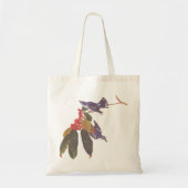 Audubon's Cerulean Warbler vogels met Beer Berries Tote Bag (Voorkant)