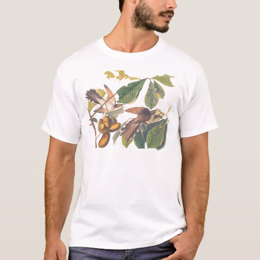 Audubon's geel gefactureerde koekoek t-shirt (Voorkant)