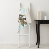 Audubon's gele keelzanger op kastanje sherpa deken (In situ)