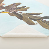 Audubon's gele keelzanger op kastanje sherpa deken (3/4)