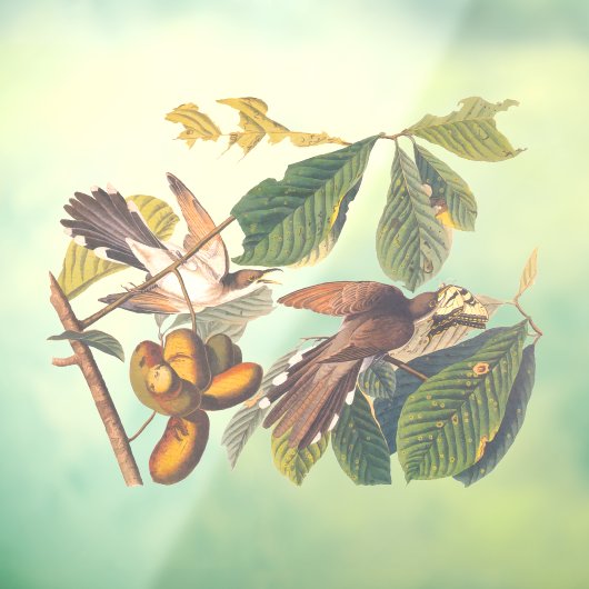 Audubon's gele koekoeienSleutelhanger Raamsticker (Vel 3)