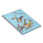 Audubon's Gele prothonotary Warbler Bird Pair Notitieboek (Rechterzijde)