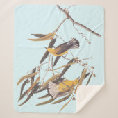 Audubon's gele prothonotary Warbler Bird Sherpa Deken (Voorkant)