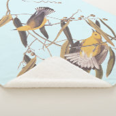 Audubon's gele prothonotary Warbler Bird Sherpa Deken (3/4)