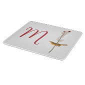 Audubon's gele vogel op bloem met monogram snijplank (Hoek)