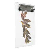 Audubon's gele warbler-vogel op boomtak mini klembord (Schuin)