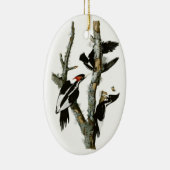 Audubon's Ivory-bult Woodpecker Keramisch Ornament (Rechts)
