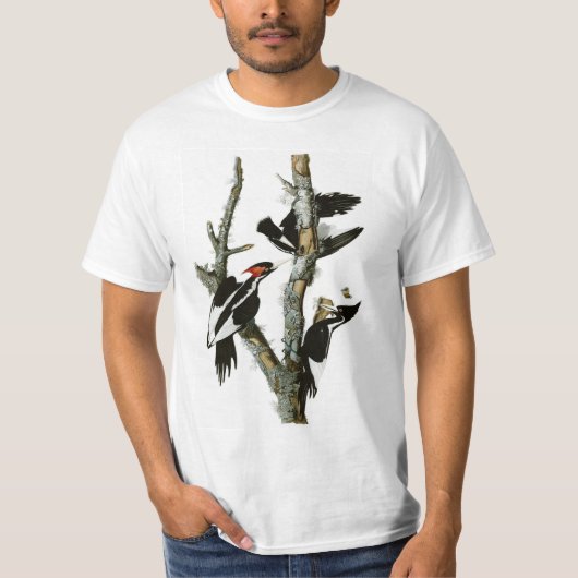 Audubon's Ivory-bult Woodpecker T-shirt (Voorkant)