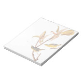 Audubon's Kentucky Warbler Bird Paar met een spin Notitieblok (Linkerzijde)