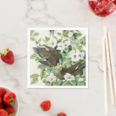 Audubon's ochtendduif Carolina Duif Schilderij Servet (Insitu)