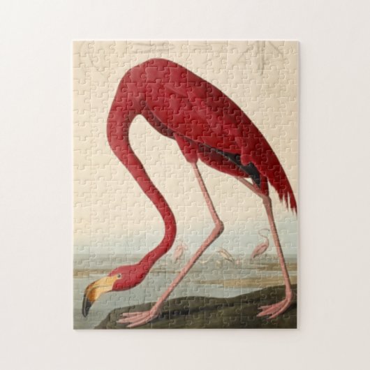 Audubon's Red Flamingo Jigzaag Puzzle Legpuzzel (Verticaal)