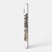 Audubon's Ruby Throated Hummingbird and Flowers iPhone 16 Hoesje (Linkerkant)