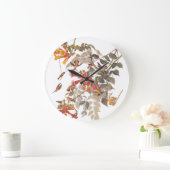 Audubon's Ruby Throated Hummingbird with Flowers Grote Klok (Huis)