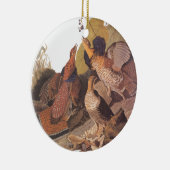 Audubon's Ruffed Grouse Keramisch Ornament (Rechts)