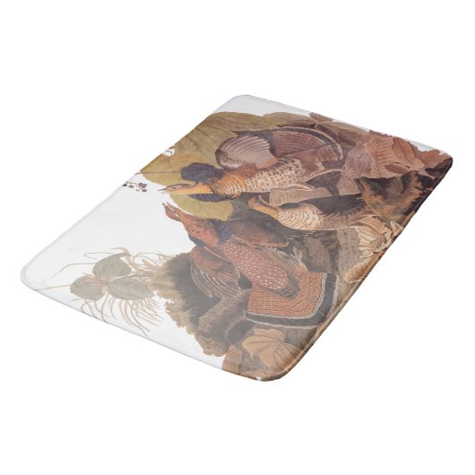 Audubon's Ruffed Grouse on Woodland Floor Badmat (Gekanteld)