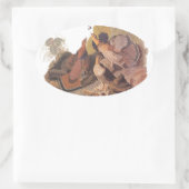 Audubon's Ruffed Grouse Ovale Sticker (Tas)