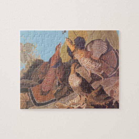 Audubon's Ruffed Grouse Pheasant Birds Legpuzzel (Horizontaal)