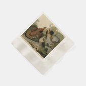 Audubon's schilderen van een trio van Ruffed Grous Servetten (Hoek)