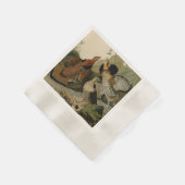 Audubon's schilderen van een trio van Ruffed Grous Servetten (Hoek)