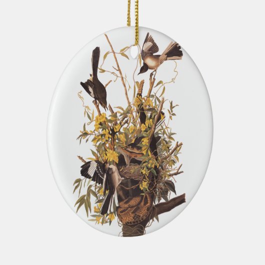 Audubon's spotvogel keramisch ornament (Rechts)