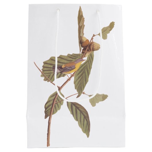 Audubon's Swainson's Warbler op Oak Branch Medium Cadeauzakje (Achterkant)