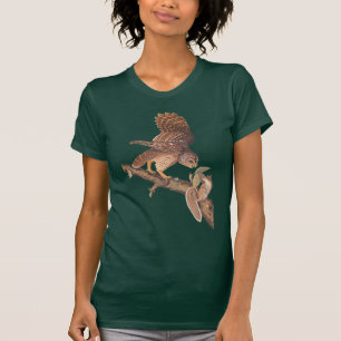 Audubon's trange vrienden Barred Owl en Squirrel T-shirt