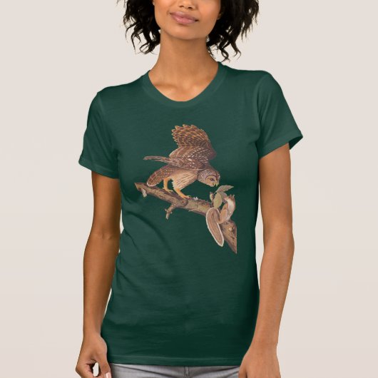 Audubon's trange vrienden Barred Owl en Squirrel T-shirt (Voorkant)
