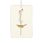 Audubon's warmere vogel op de Rode Bloem Luchtverfrisser (Voorkant)