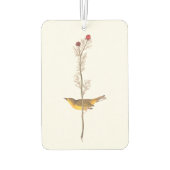 Audubon's warmere vogel op de Rode Bloem Luchtverfrisser (Achterkant)