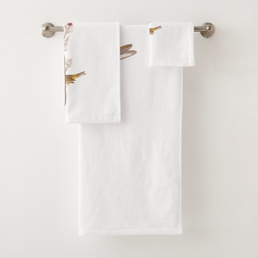 Audubon's warmere vogel op de Rode Vloer Bad Handdoek (Insitu)