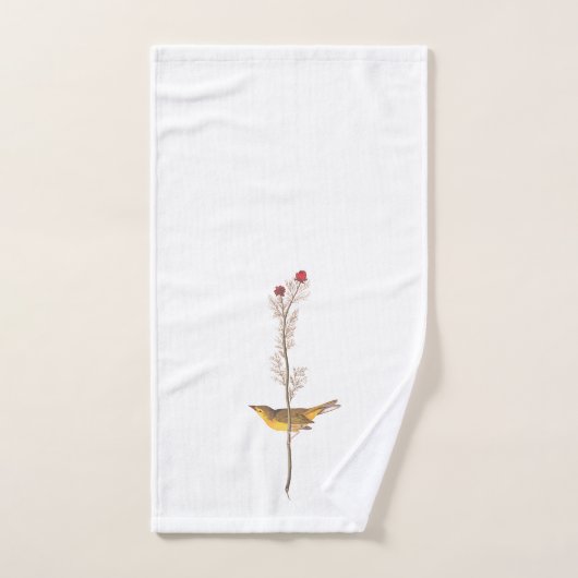 Audubon's warmere vogel op de Rode Vloer Bad Handdoek (Handdoek)