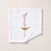 Audubon's warmere vogel op de Rode Vloer Bad Handdoek (Wasdoekje)